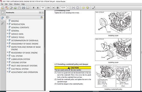 Mitsubishi S6s Y3t61hf S6s Y3t62hf Diesel Engine Service Manual Pdf