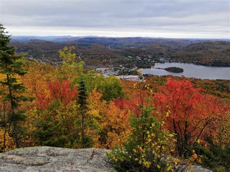 Hiking up the Mont-Tremblant