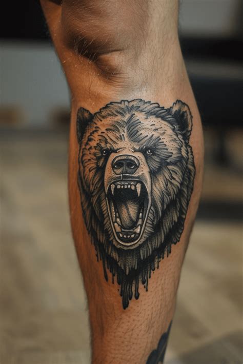 Fierce Bear Tattoo Ideas With Strong Symbolism