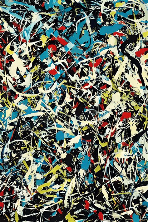 A Painting By Jackson Pollock · Creative Fabrica