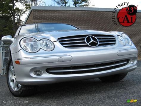 Brilliant Silver Metallic Mercedes Benz Clk Cabriolet