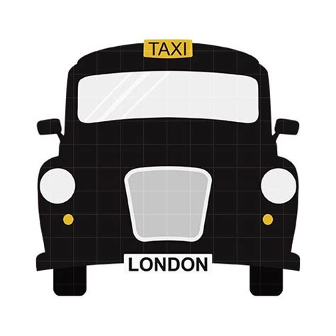 London Taxi Clip Art Quarter Clipart