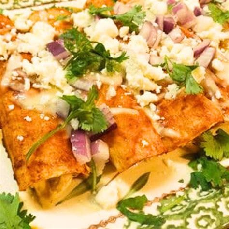 Authentic Mexican Chicken Enchiladas with Red Sauce - Mexican ...