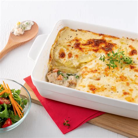 Gratin de pommes de terre façon pâté au poulet 5 ingredients 15 minutes