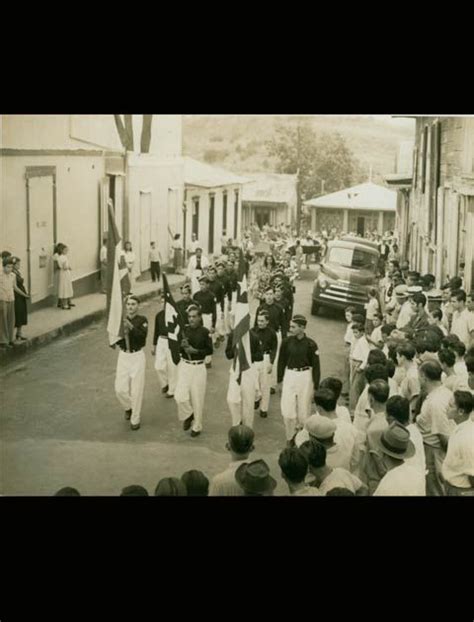 Marcha De Cadetes Del Partido Nacionalista En Lares23 De Septiembre De 1949puerto Rico