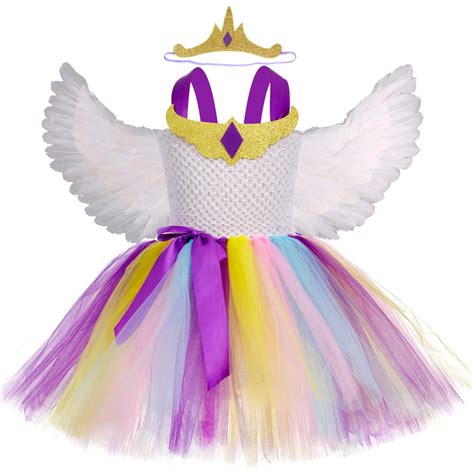 Vestido de princesa Celestia con tutú para niñas ropa de fiesta de