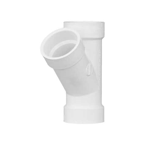 Charlotte Pipe 3 in. DWV PVC Wye PVC006001200HD - The Home Depot