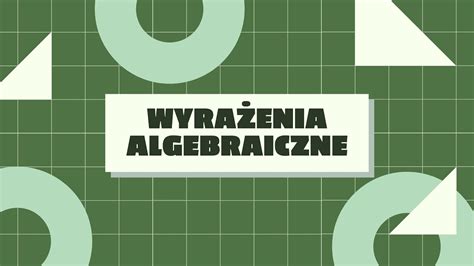 Wyra Enia Algebraiczne Youtube