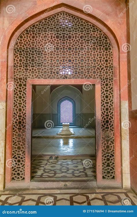 Graveyards Inside Humayun Tomb at Morning from Unique Perspective Stock ...