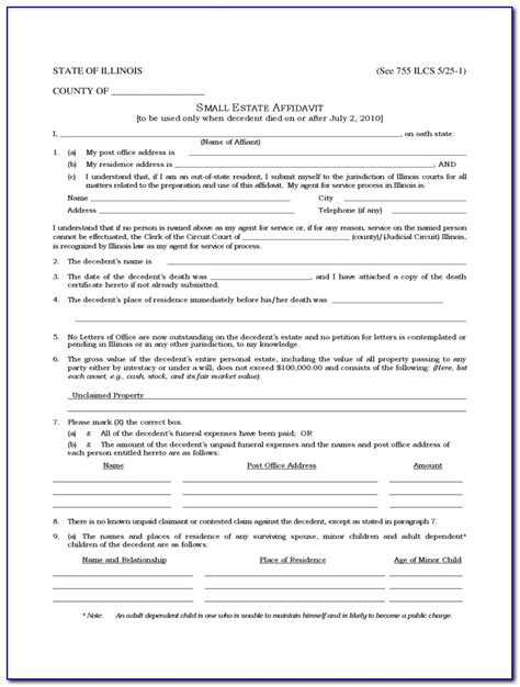 Michigan Affidavit Of Affixture Form Affidavitform Net