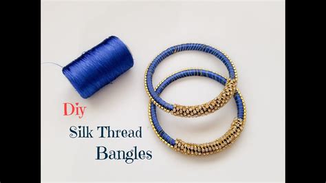 How To Make Silk Thread Designer Bangles Making Silk Thread Fancy