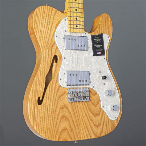 Fender American Vintage Ii 1972 Telecaster Thinline Mn Aged Natural Music Store Professional