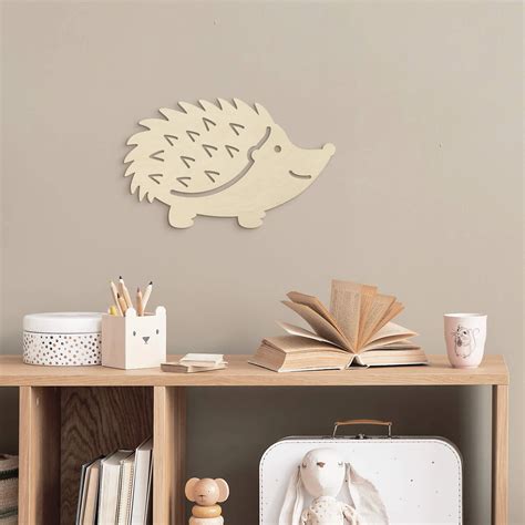 Holz Deko Igel Pappel Wall Art De