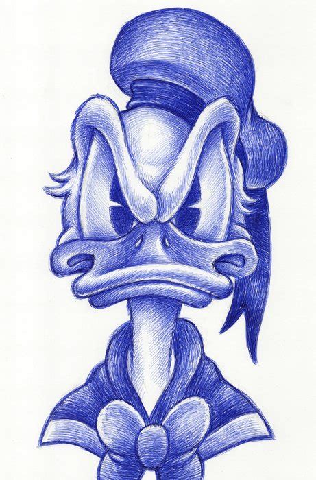 Donald Duck Portrait Original Drawing Joan Vizcarra Catawiki