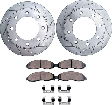 Amazon Detroit Axle Pair 2 Front Drilled And Slotted Disc