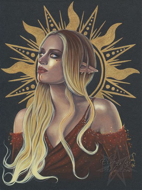 Celestial Sun Elf Fantasy Art PSP Tube ElvenstarArt