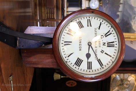 Antiques Atlas A Rare Genuine Double Sided Railway Clock As1025a078