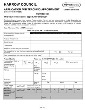 Fillable Online Tes Co Application Form PDF Version The TES Tes