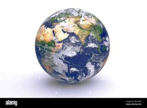 Detailed Planet Earth Globe 3d Illustration Render Elements Of This