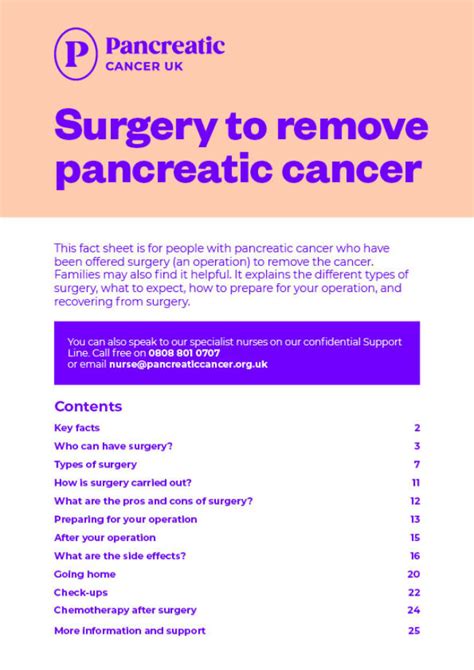 Surgery For Pancreatic Cancer Pancreatic Cancer Uk