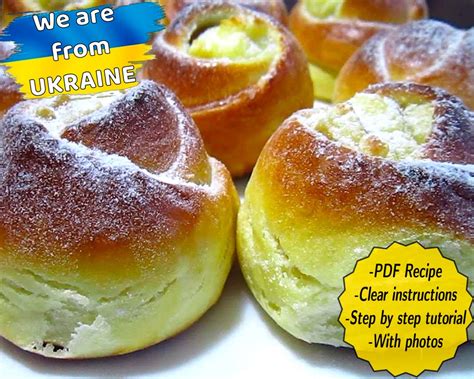 Recipe For UKRAINIAN Buns With Cottage Cheese PDF Recipe Tasty Etsy