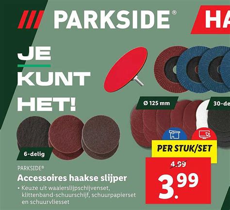 Parkside Accessoires Haakse Slijper Aanbieding Bij Lidl Folders Nl