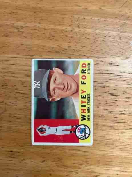 Sportlots Auctions Whitey Ford Topps Vg Ex Cond No Creases