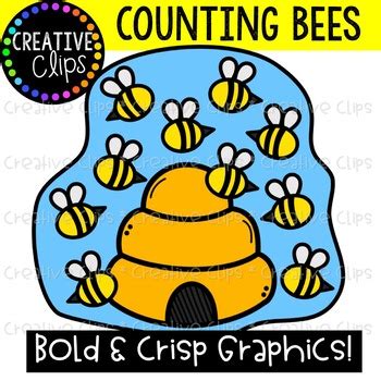 Counting Bees Counting Clipart By Krista Wallden Creative Clips