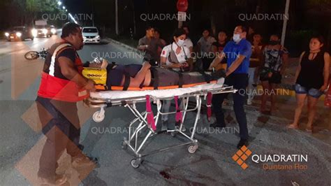 Al Hospital Lesionados Transe Nte Y Motociclista Quadratin Quintana Roo