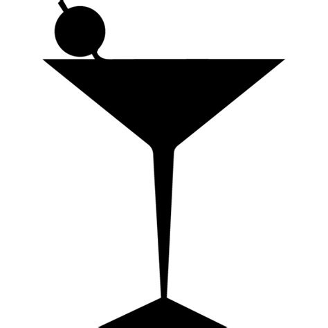 Cocktail Glass Silhouette At Getdrawings Free Download