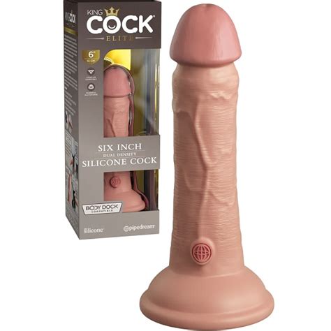 King Cock Elite 6 Inch Silicone Dual Density Dildo Late2night