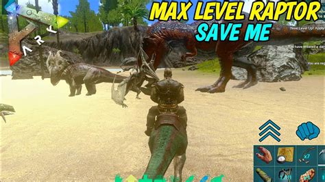 Ark Survival Evolved Raptor Save Me From Rex And Raptor Gang Ep09