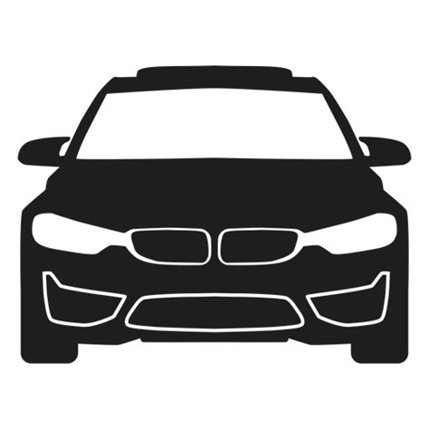 Dise O Png Y Svg De Bmw Coche Vista Frontal Silueta Para Camisetas