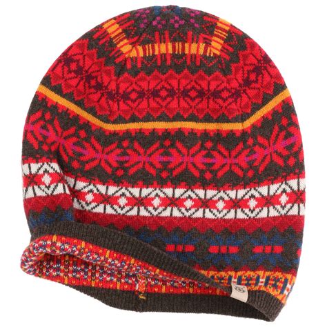 Jacquard Merino Knit Hat By Roeckl