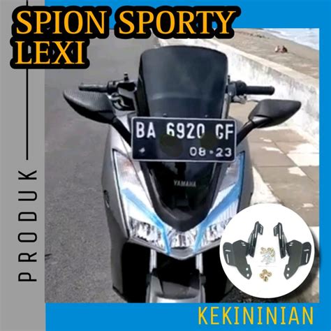 Jual Paket Spion Sporty Yamaha LEXI Plus Breket Dudukan Spion R25