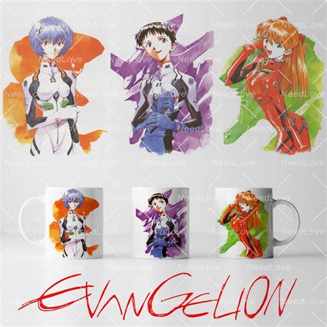 Neon Genesis Evangelion Rei Ayanami Shinji Ikari Asuka Langley Sohryu