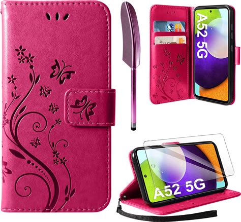 Aroyi Coque Compatible Avec Samsung Galaxy A G G Retro Design Pu