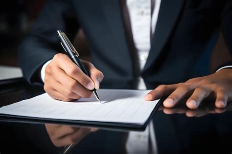 El Hombre De Negocios Usa Un Bolígrafo Para Marcar La Marca De Signo Correcta En La Casilla De