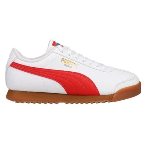 Puma Roma Rwb Lace Up Youth Boys White Sneakers Casual Shoes 38834201 Ebay