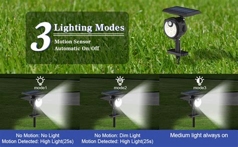 Solar Spot Lights Outdoor 4 Packsolar Lights For Outside With Motion