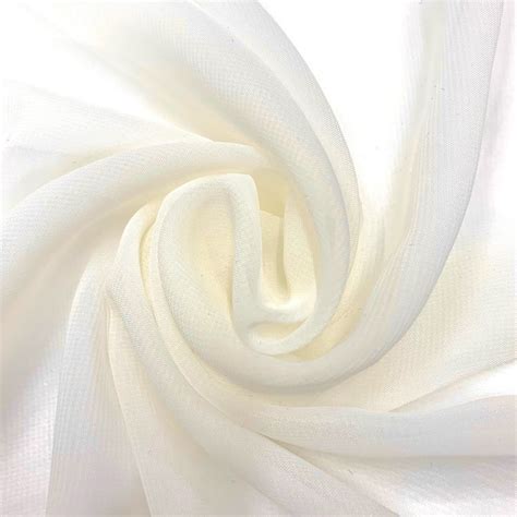 Danielle Ivory Polyester Hi Multi Chiffon Fabric By The Yard