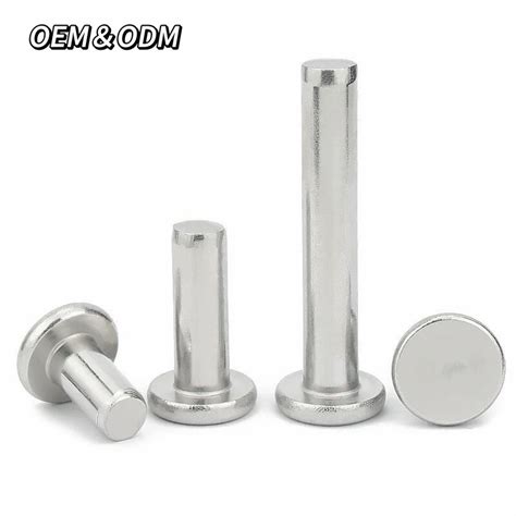 Factory Made Stainless Steel Solid Rivets Flat Head Solid Rivet China