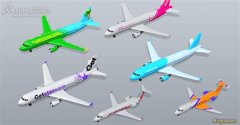Low Poly Airplanes Pack 3d Air Unity Asset Store