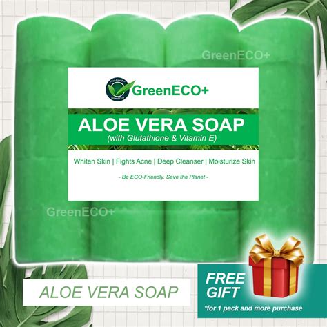 ORIGINAL GreenEco Korean Aloe Vera Soap With Vitamin E Whitening