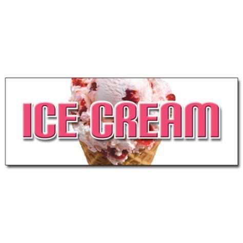 Signmission D 24 Ice Cream 24 In Ice Cream Decal Sticker 1 Smiths