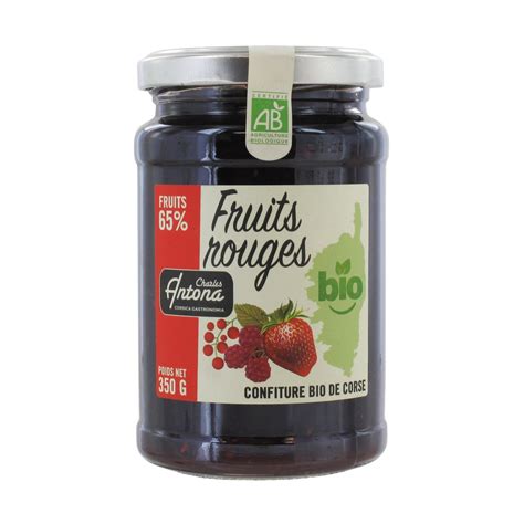 Charles Antona Confiture Bio Aux Fruits Rouges Fruits G Pas Cher