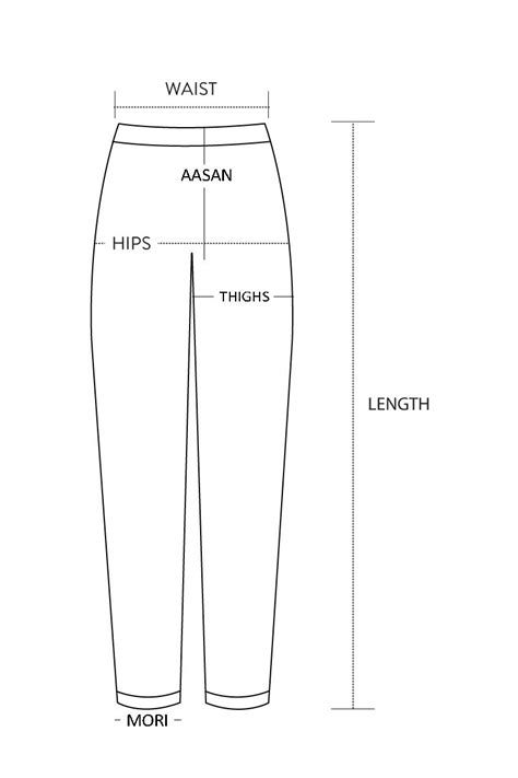 Pant Size Chart | Kessa