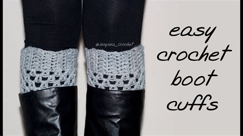 How To Crochet For Beginners Boot Cuffs YouTube