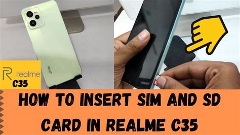 How To Insert Sim SD Card In REALME C35 REALME C35 Insert Nano SIM