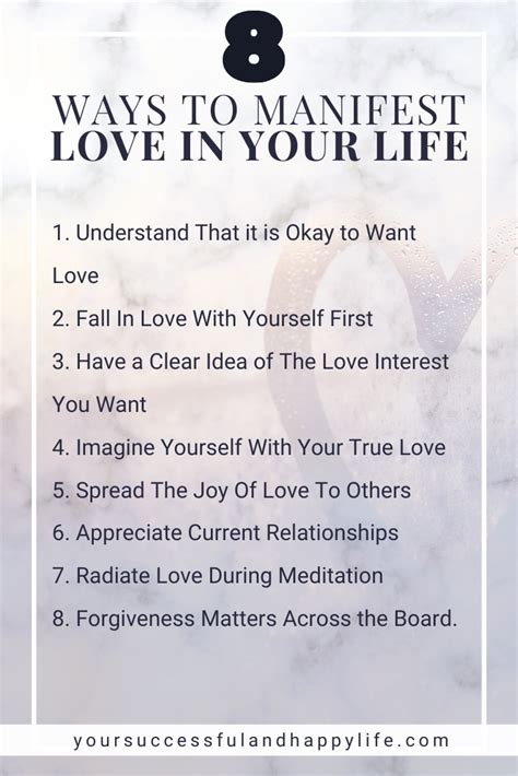 8 Ways To Manifest Love In Your Life Manifestation Manifestation